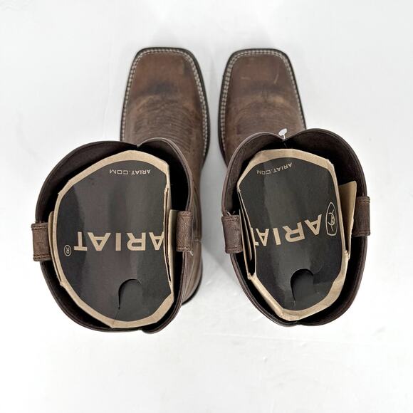 Ariat Mens Circuit Patriot Leather Boots US 11 M EU 44.5 Brown Leather GUC - Picture 10 of 12